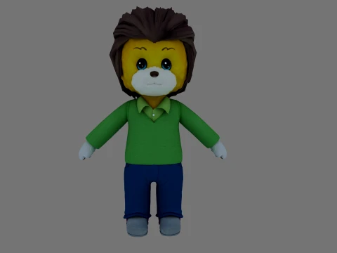 Cartoon dog 3D Model
