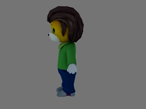 Cartoon dog 3D Model