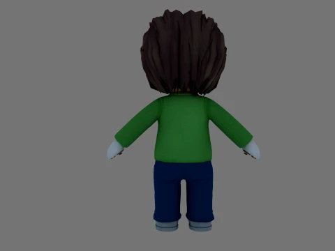 Cartoon dog 3D Model