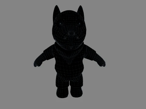 Cartoon dog 3D Model