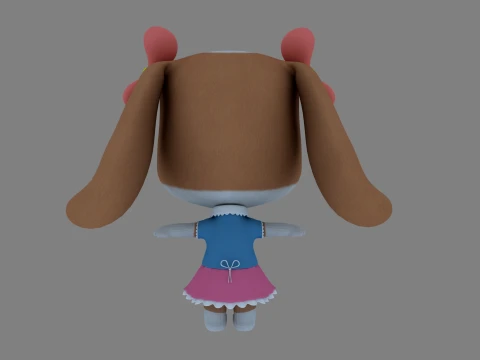Cartoon dog 3D Model