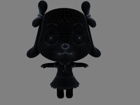 Cartoon dog 3D Model