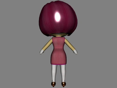 Cartoon dog 3D Model