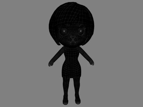 Cartoon dog 3D Model