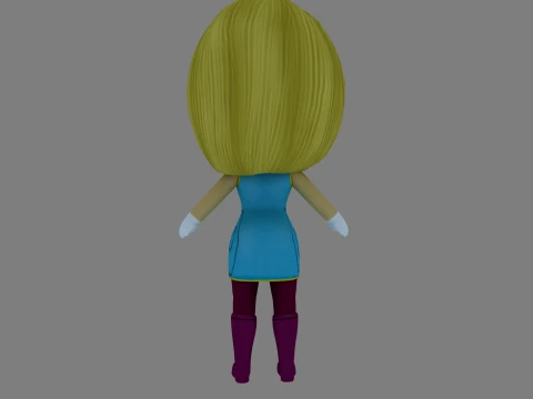 Cartoon dog 3D Model