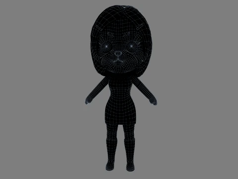 Cartoon dog 3D Model