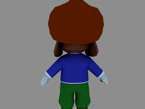 Cartoon dog 3D Model