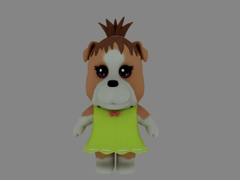 Cartoon dog Modello 3D