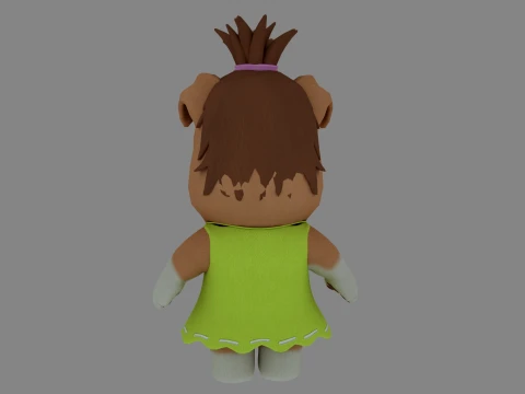 Cartoon dog 3D Model