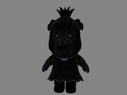 Cartoon dog 3D Model
