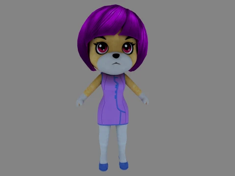 Cartoon dog Modello 3D