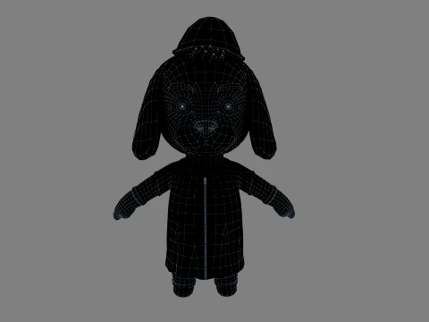 Cartoon dog 3D Model