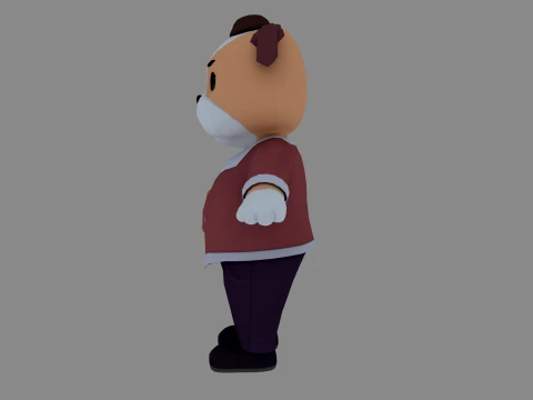 Cartoon dog 3D Model