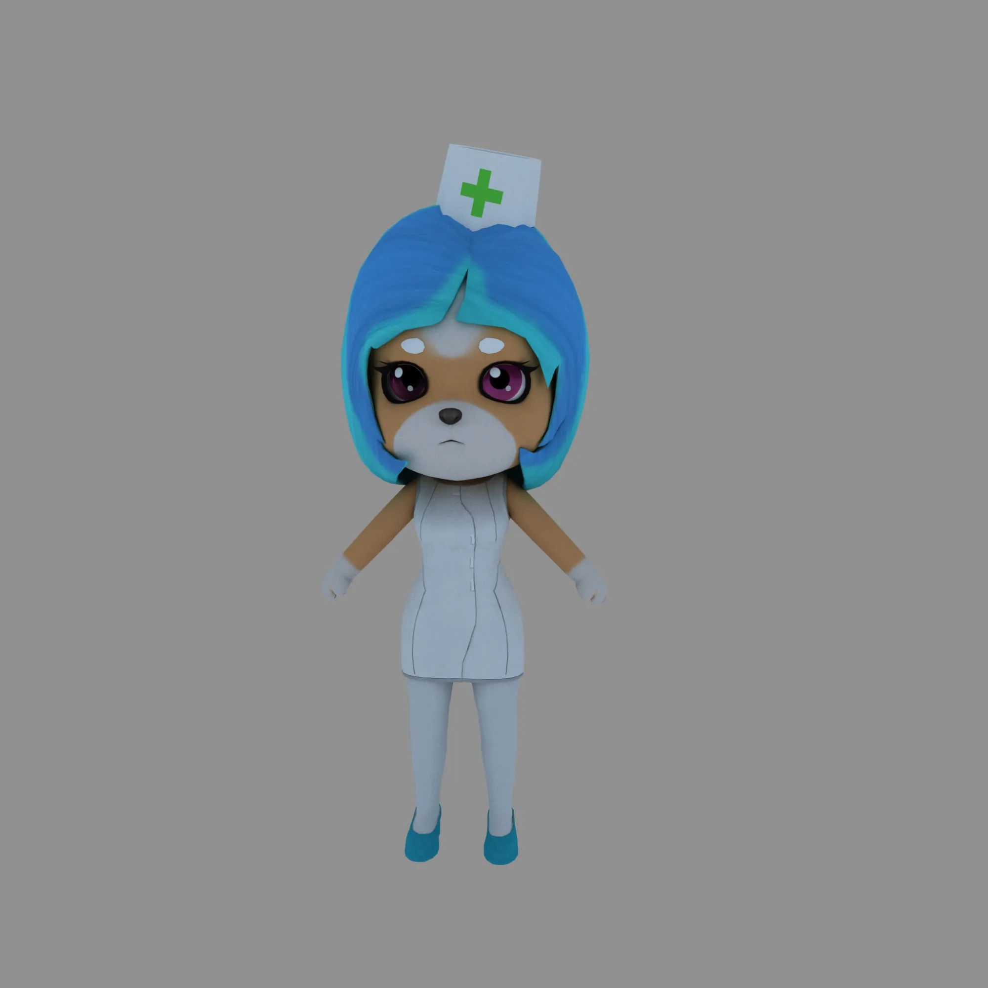 Cartoon dog 3D Model .c4d .max .obj .3ds .fbx .stl .blend