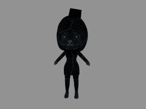 Cartoon dog 3D Model