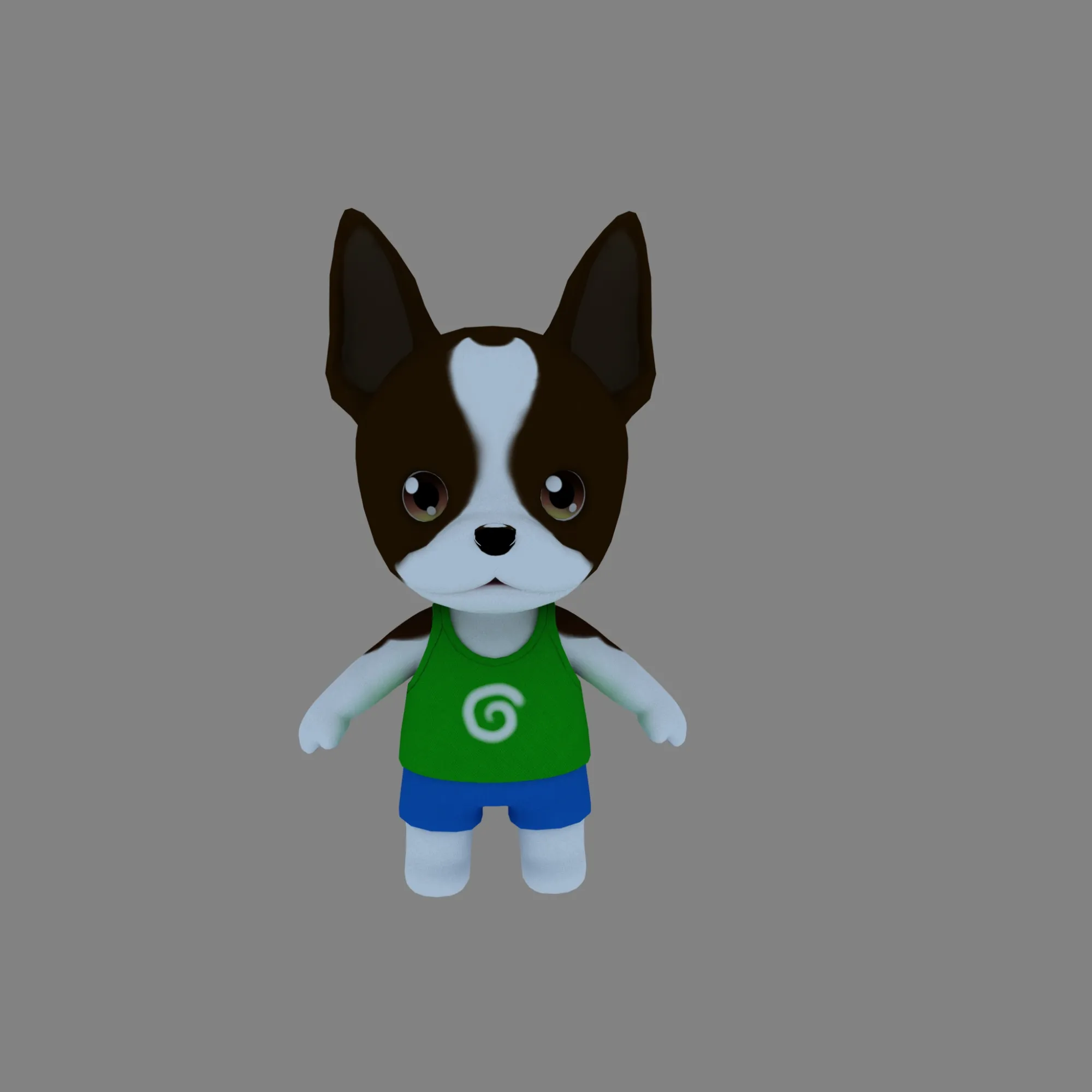 Cartoon dog 3D Model .c4d .max .obj .3ds .fbx .stl .blend 