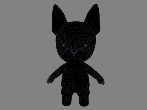 Cartoon dog 3D Model