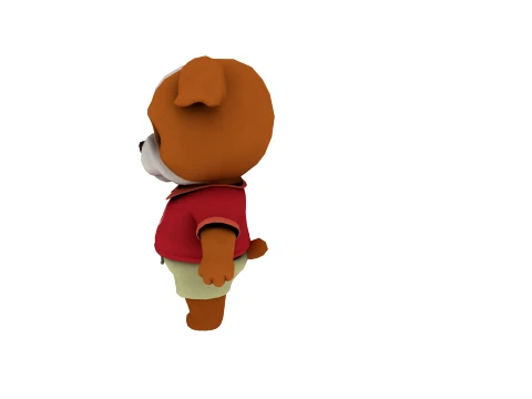 Cartoon dog 3D Model