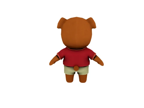 Cartoon dog 3D Model