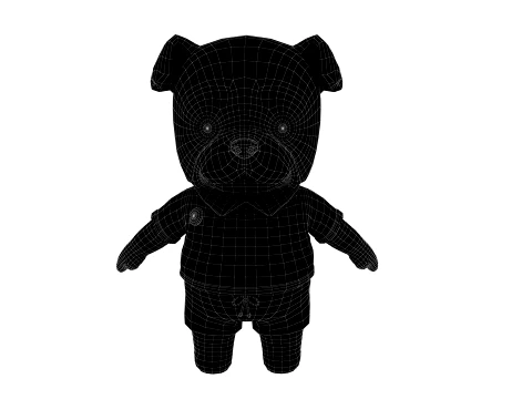 Cartoon dog 3D Model
