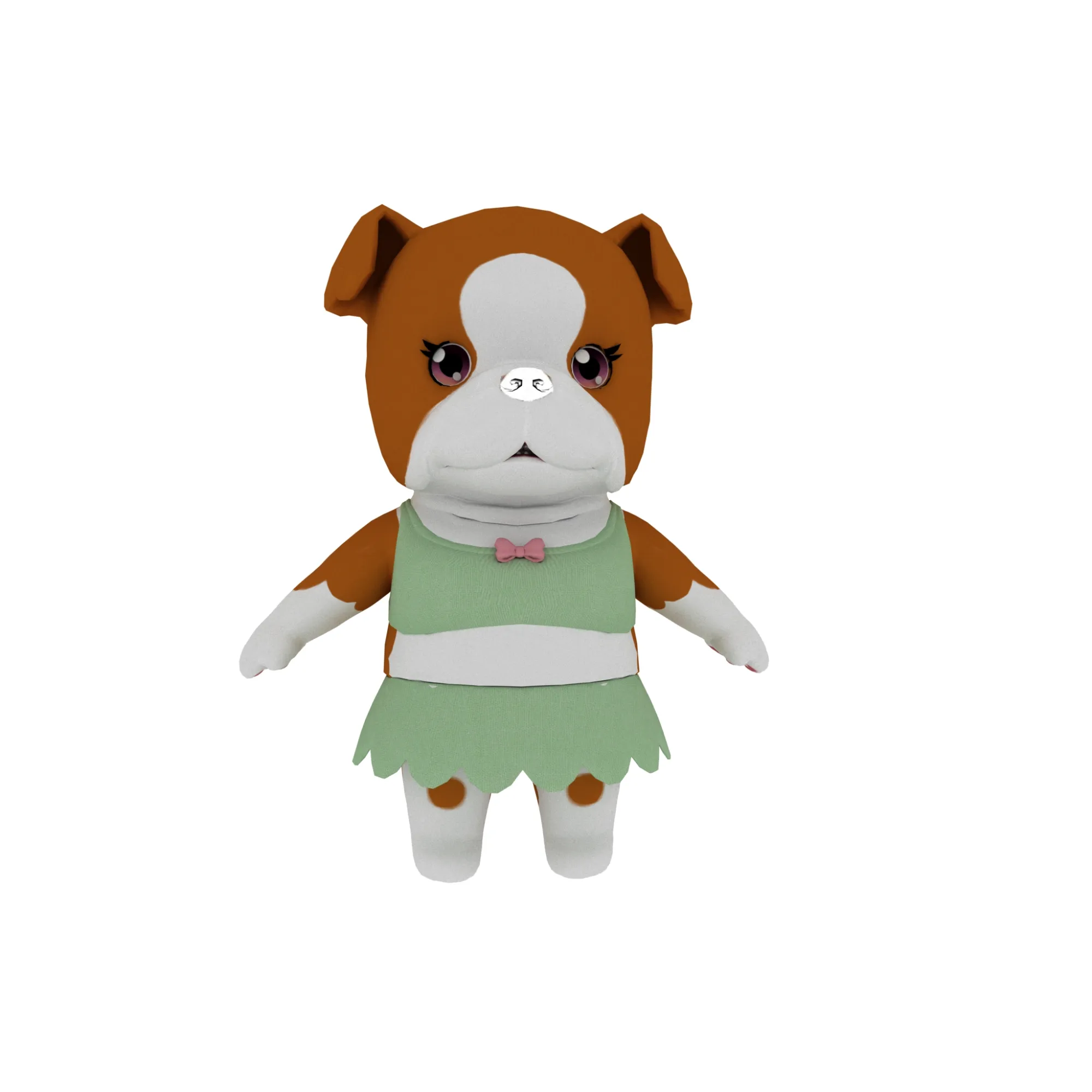 Cartoon dog 3D Model .c4d .max .obj .3ds .fbx .stl .blend 