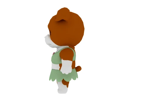 Cartoon dog 3D Model