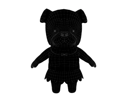 Cartoon dog 3D Model