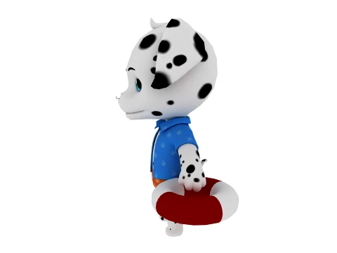 Cartoon dog 3D Model