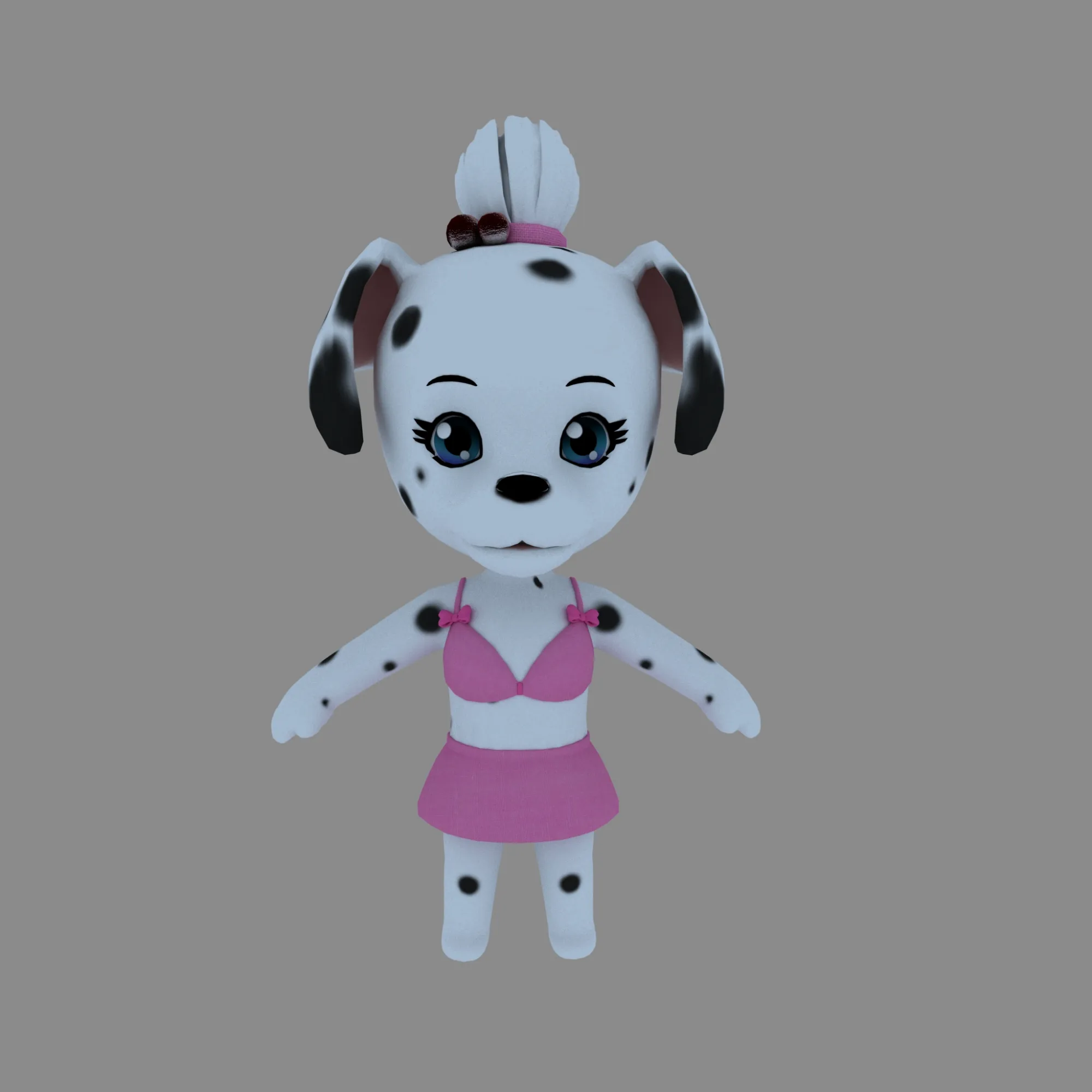 Cartoon dog 3D Model .c4d .max .obj .3ds .fbx .stl .blend