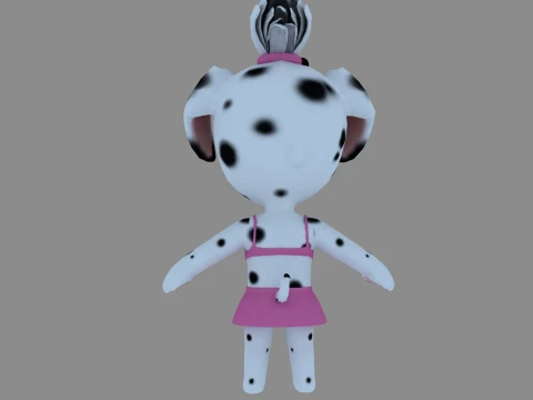 Cartoon dog 3D Model