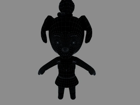 Cartoon dog 3D Model