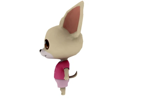 Cartoon dog 3D Model