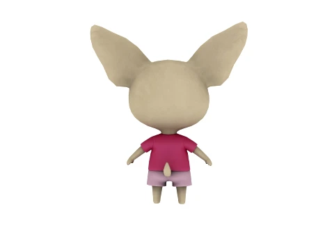 Cartoon dog 3D Model