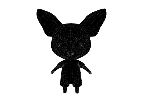 Cartoon dog 3D Model