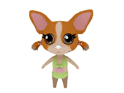 Cartoon dog Modello 3D