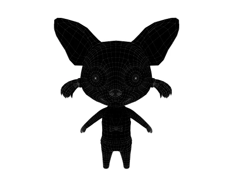 Cartoon dog 3D Model