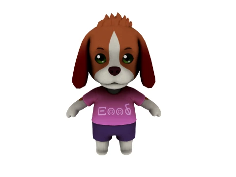 Cartoon dog Modello 3D