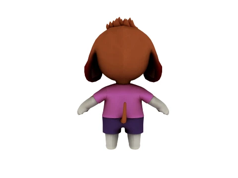 Cartoon dog 3D Model