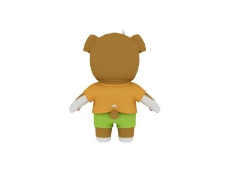 Cartoon dog 3D Model