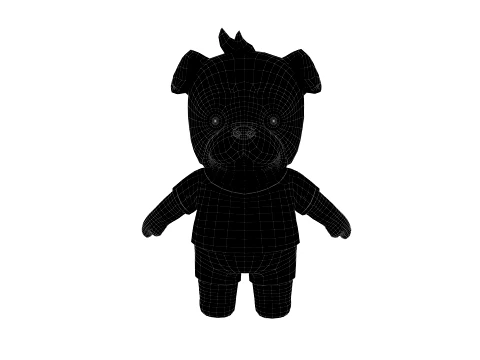 Cartoon dog 3D Model