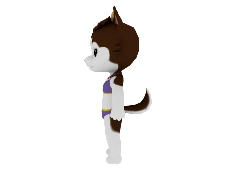 Cartoon dog 3D Model