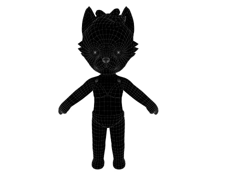 Cartoon dog 3D Model
