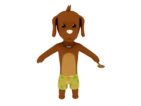 Cartoon dog Modello 3D