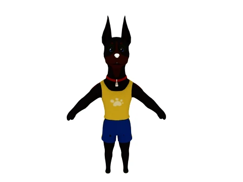 Cartoon dog Modello 3D