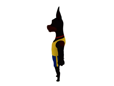 Cartoon dog 3D Model