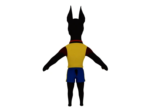 Cartoon dog 3D Model