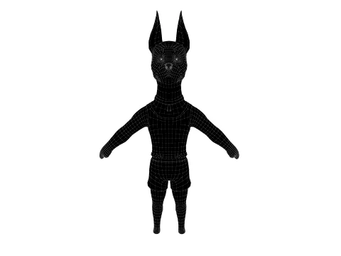 Cartoon dog 3D Model