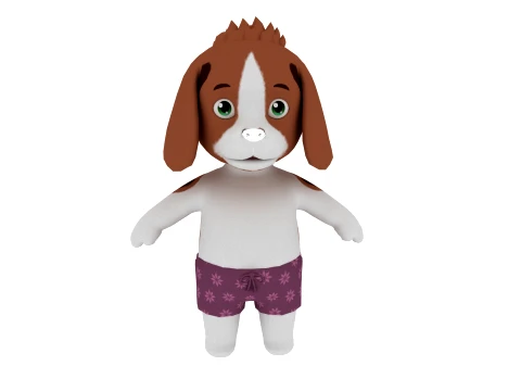 Cartoon dog Modello 3D