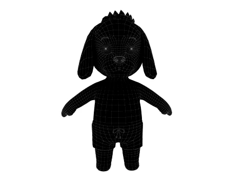 Cartoon dog 3D Model