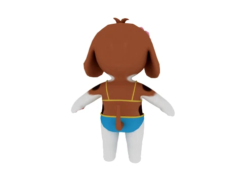 Cartoon dog 3D Model